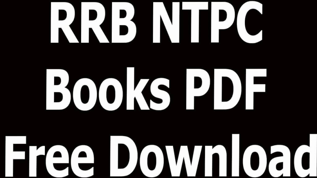 RRB NTPC Books PDF Free Download